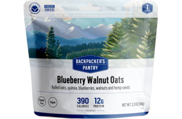 Image of Backpackers Pantry Hot Blueberry, Walnut, Oats and Quinoa Cereal, 1 Serving, 101070