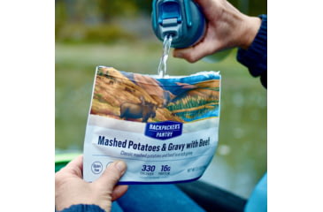 Image of Backpackers Pantry Mashed Potatoes &amp; Gravy w/ Beef, 1 Servings, 101485
