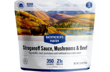 Image of Backpackers Pantry Stroganoff Sauce, Mushrooms and Beef Meal Kit, 101410