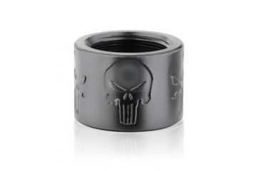 Image of Backup Tactical Skull X Thread Protector, Black, 1/2x28, For .223 AR/Rifle .75 in Diameter SKULLX-BLK