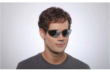 Image of Maui Jim Backyards Sunglasses w/ Gloss Black Frame and Neutral Grey Lenses - 424-02, On Model