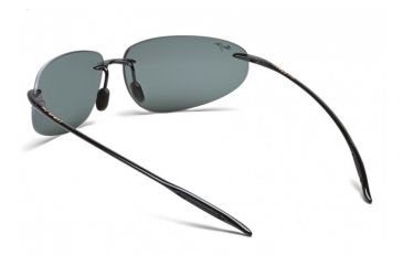 Image of Maui Jim Backyards Sunglasses w/ Gloss Black Frame and Neutral Grey Lenses - 424-02, Back View
