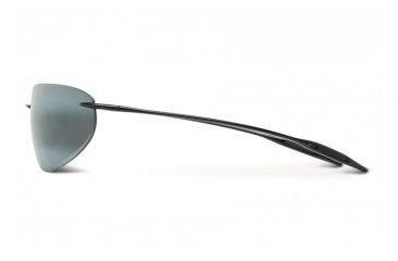 Image of Maui Jim Backyards Sunglasses w/ Gloss Black Frame and Neutral Grey Lenses - 424-02, Side View