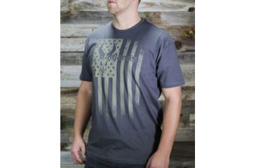 Image of Badlands Mens United We Hunt Short Sleeve T-Shirt, Gray, Medium, 21-34958