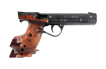Image of Baikal IZH-35M Pistol, .22 Long Rifle, 6in barrel, aluminum frame, custom walnut grip, blowback operated semi-auto, fixed blade front, adj. target rear, 5 round magazine, BL-IZH-35M-.22LR-6-1-FRRMPG