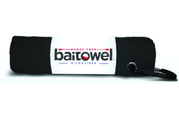 Image of Baitowel Fishing Towel w/Clip, Midnight Black, BT-BLACK