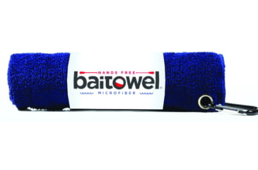 Image of Baitowel Fishing Towel w/Clip, Navy Blue, BT-NAVY