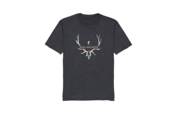 Image of Ball and Buck Elk Skull Heritage T-Shirt - Mens, Charcoal, Small, 213190401-S