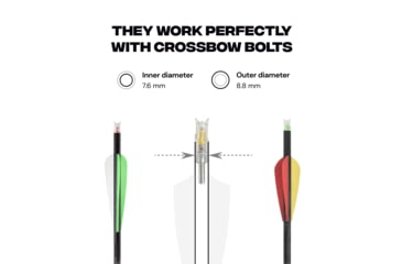 Image of Ballista 8.8 mm Crossbow Lighted Nocks - Pack of 3, Green, BAL-LN-01-G