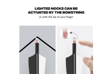 Image of Ballista 8.8 mm Crossbow Lighted Nocks - Pack of 3, Green, BAL-LN-01-G