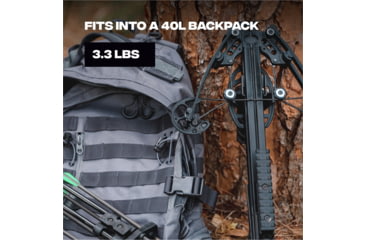 Image of Ballista BAT Crossbow w/Triangle Buttstock 130 lb. 330fps, Black, BAL-CB-01-TS