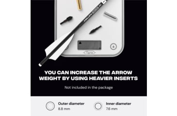 Image of Ballista Piercer 20 in 2-Vanes Crossbow Bolts, Pack of 6, BAL-BL-07