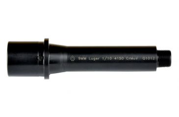 Image of Ballistic Advantage Modern Series Threaded Barrel, AR, 9mm, 4.5in, Straight, Blowback, 1-10 Twist, 1/2x28 Thread, QPQ Corrosion Resistant, Black, BABL9MM013M