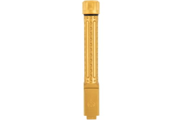 Image of Ballistic Advantage Pistol - Barrel - Threaded, Glock 19 Gen 3-5, 9mm Luger, 1-10 Twist, 1/2x28 TPI, 416R Stainless Steel, PVD, Bomber Fluting, Gold, BAPSG195T2G