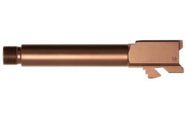 Image of Ballistic Advantage Pistol - Barrel - Threaded, Glock 19 Gen 3-5, 9mm Luger, 1-10 Twist, 1/2x28 TPI, 416R Stainless Steel, PVD, Non-Flued, Copper, BAPSG195T1R