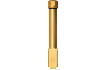 Image of Ballistic Advantage Pistol - Barrel - Threaded, Glock 19 Gen 3-5, 9mm Luger, 1-10 Twist, 1/2x28 TPI, 416R Stainless Steel, PVD, Non-Flued, Gold, BAPSG195T1G