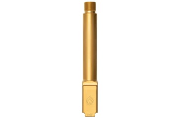 Image of Ballistic Advantage Pistol - Barrel - Threaded, Glock 19 Gen 3-5, 9mm Luger, 1-10 Twist, 1/2x28 TPI, 416R Stainless Steel, PVD, Non-Flued, Gold, BAPSG195T1G