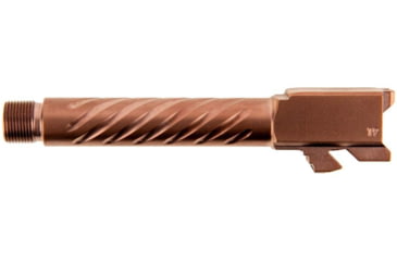 Image of Ballistic Advantage Pistol - Barrel - Threaded, Glock 19 Gen 3-5, 9mm Luger, 1-10 Twist, 1/2x28 TPI, 416R Stainless Steel, PVD, Spiral Fluting, Copper, BAPSG195T3R