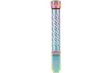 Image of Ballistic Advantage Pistol - Barrel - Threaded, Glock 19 Gen 3-5, 9mm Luger, 1-10 Twist, 1/2x28 TPI, 416R Stainless Steel, PVD, Spiral Fluting, Rainbow, BAPSG195T3W
