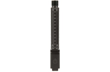 Image of Ballistic Advantage Pistol - Barrel - Threaded, Glock 19 Gen 3-5, 9mm Luger, 1-10 Twist, 1/2x28 TPI, 416R Stainless Steel, QPQ, Bomber Fluting, Black, BAPSG195T2Q