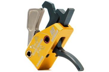 Image of Ballistic Engineering AR Accurized Trigger, Curved, 2.5-5lb, Gold, ARACCUCR