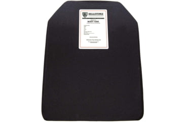 Image of Ballistipax Armor Plate IIIA Hard Shooters Cut, 10x12, Single Curve, Black, S1HRDSC1012BKSC