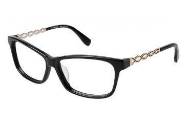 Image of Bally of Switzerland BY1023A Single Vision Prescription Eyeglasses - Frame BLACK, Size 56/16mm BY1023A00