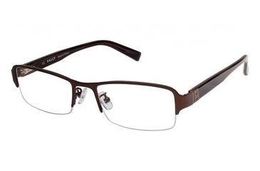 Image of Bally of Switzerland BY3009A Eyeglass Frames - Frame BROWN/HORN, Size 54/19mm BY3009A02