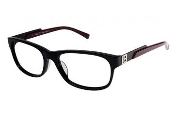 Image of Bally of Switzerland BY3015A Bifocal Prescription Eyeglasses - Frame BLACK/BURGUNDY, Size 58/17mm BY3015A10