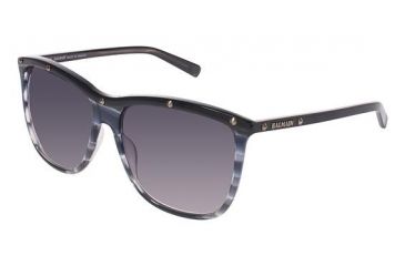 Image of Balmain 2006 Single Vision Prescription Sunglasses BL200601 - Frame Color Black/Grey Horn