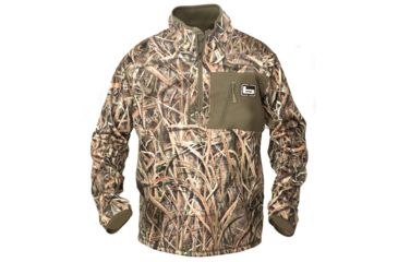 Image of Banded 1/4 Zip Mid Layer Pullover - Blades - Medium, B00461