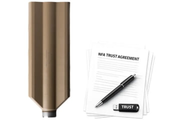 Image of Banish TI 12 Gauge Shotgun Suppressor, 3.1x8.55 in, FDE, w/ NFA Trust Registration, 100000111402-KIT1
