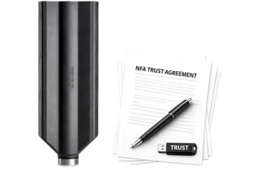 Image of Banish TI 12 Gauge Shotgun Suppressor, 3.1x8.55 in, Black, w/ NFA Trust Registration, 100000150064-KIT1