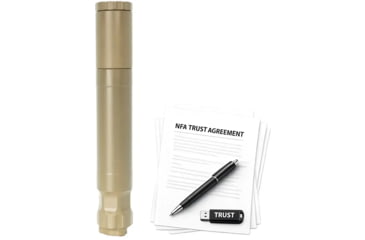 Image of Banish .45 ACP Pistol Suppressor w/.578X28 Piston, 1.375x8.6 in, FDE, w/ NFA Trust Registration, 100000111323-KIT1