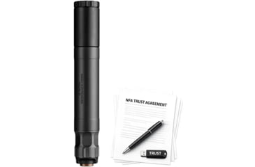 Image of Banish .45 ACP Pistol Suppressor w/.578X28 Piston, 1.375x8.6in, Black, w/ NFA Trust Registration, BN100000111322-KIT1