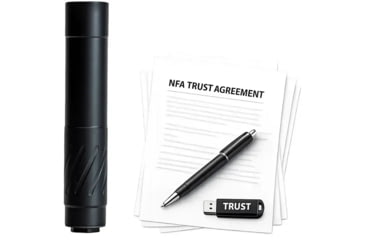 Image of Banish HNT 46-V2 TI DTM 5.56x45mm NATO Suppressor, 1.54x8 in, Black, w/ NFA Trust Registration, 100000111324-KIT1