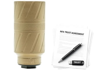 Image of Banish TAC Speed K Inconel DTM 5.56x45mm NATO Suppressor, 2x4in, FDE, w/ NFA Trust Registration, 100000111332-KIT1