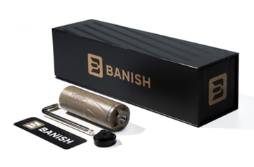 Image of Banish Varmint .223K TI .223 Remington Suppressor, 1/2x28, 2.5x6.7 in, FDE, 100000111542