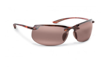 Image of Maui Jim Banyans Sunglasses w/ Tortoise Frame and Maui Rose Lenses - R412-10, Quarter View