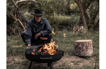 Image of Barebones Cowboy Fire Pit Grill, 23in, CKW-440