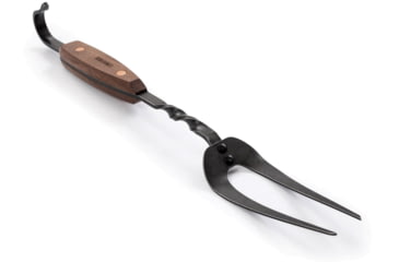 Image of Barebones Cowboy Grill Carving Fork, Stainless Steel, Natural Walnut, CKW-468