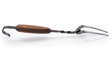 Image of Barebones Cowboy Grill Carving Fork, Stainless Steel, Natural Walnut, CKW-468