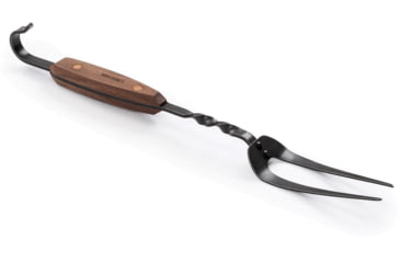 Image of Barebones Cowboy Grill Carving Fork, Stainless Steel, Natural Walnut, CKW-468