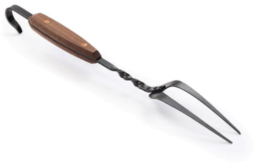 Image of Barebones Cowboy Grill Carving Fork, Stainless Steel, Natural Walnut, CKW-468