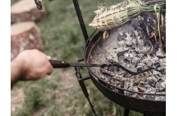 Image of Barebones Cowboy Grill Coal Shovel, Stainless Steel, Natural Walnut, CKW-465