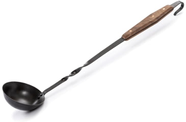 Image of Barebones Cowboy Grill Ladle, Stainless Steel, Natural Walnut, CKW-464