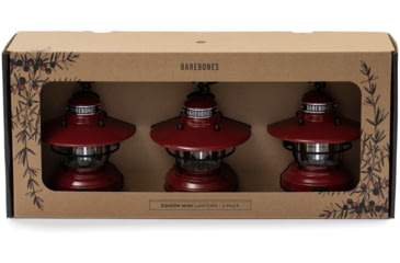 Image of Barebones Edison Mini Lantern, 3 Pack, Red, LIV-277