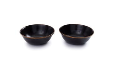 Image of Barebones Enamel Bowl Set Charcoal