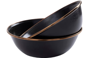 Image of Barebones Enamel Bowl Set, Charcoal, CKW-340