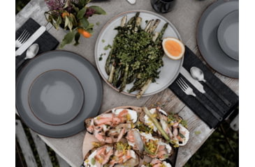 Image of Barebones Enamel Deep Plate Set - Set of 2, Slate Gray, CKW-358